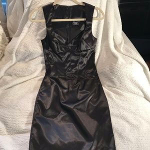 Dolce & Gabbana black satin dress